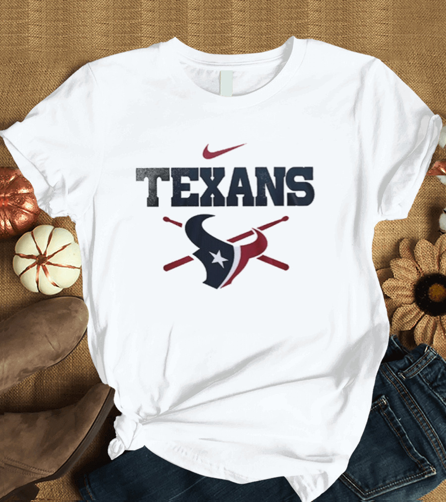 Nike Texans Drummer Houston Football Fan T-Shirt