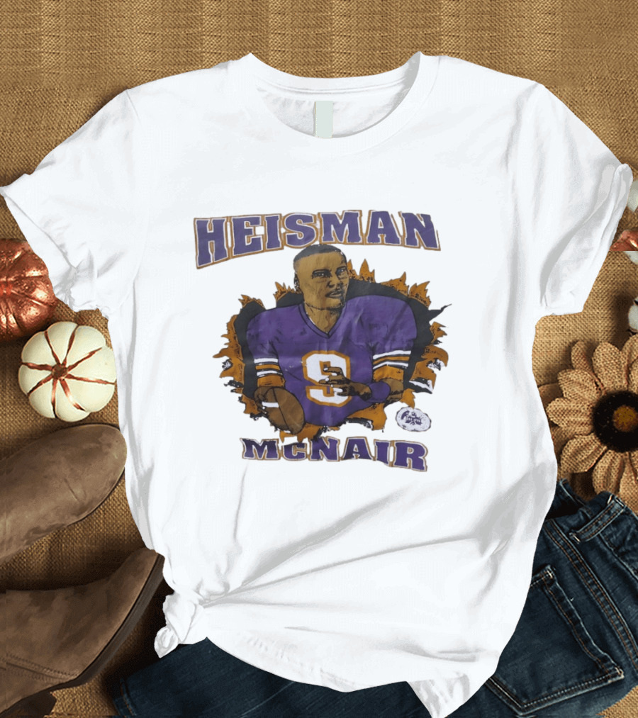 HEISMAN MCNAIR Purple Jersey Football T-Shirt