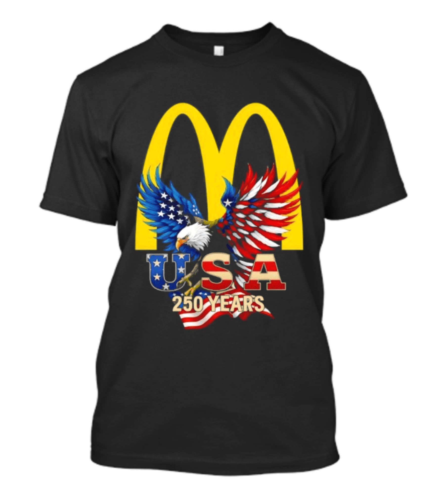 Eagle USA 250 Years McDonald's Flag Celebration T-Shirt