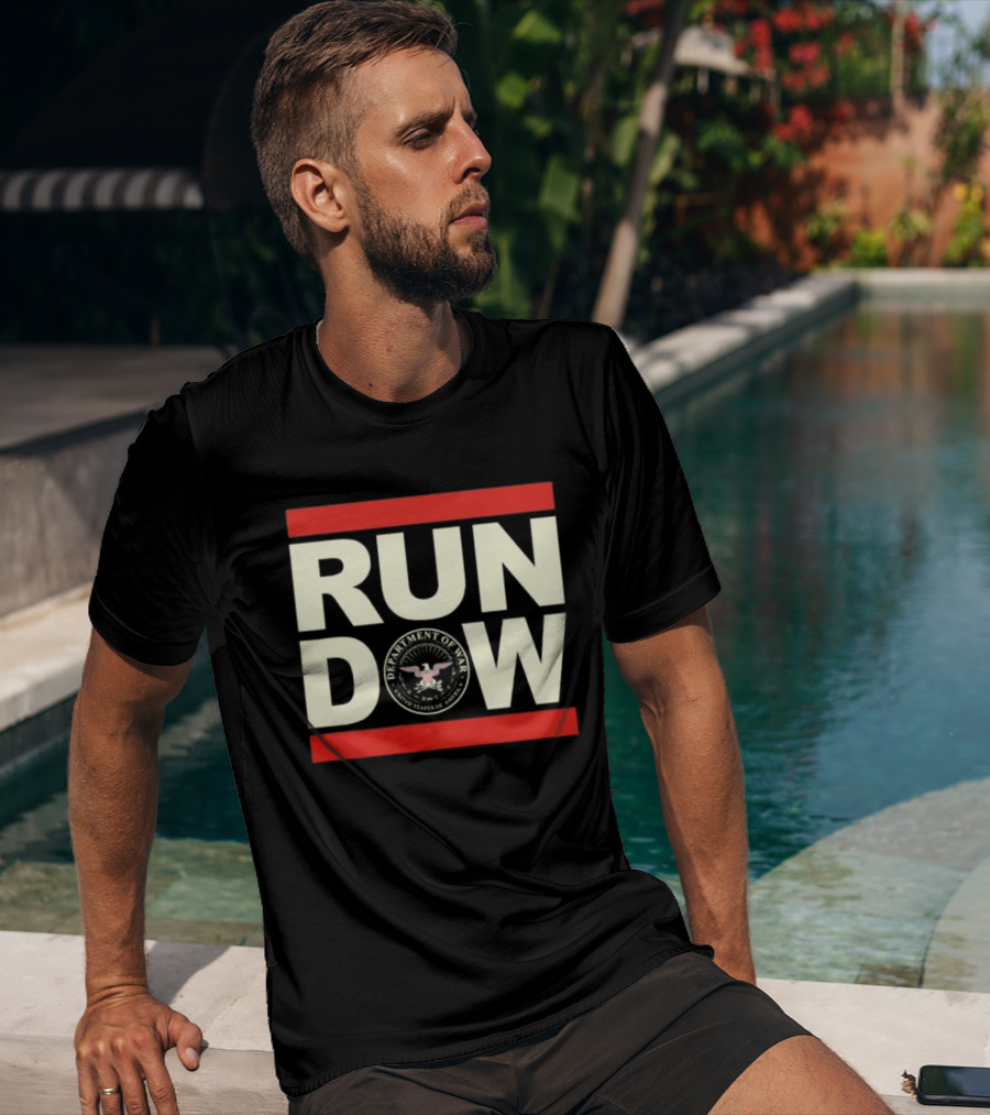 RUN DOW Department Of War Trump Seal T-Shirt