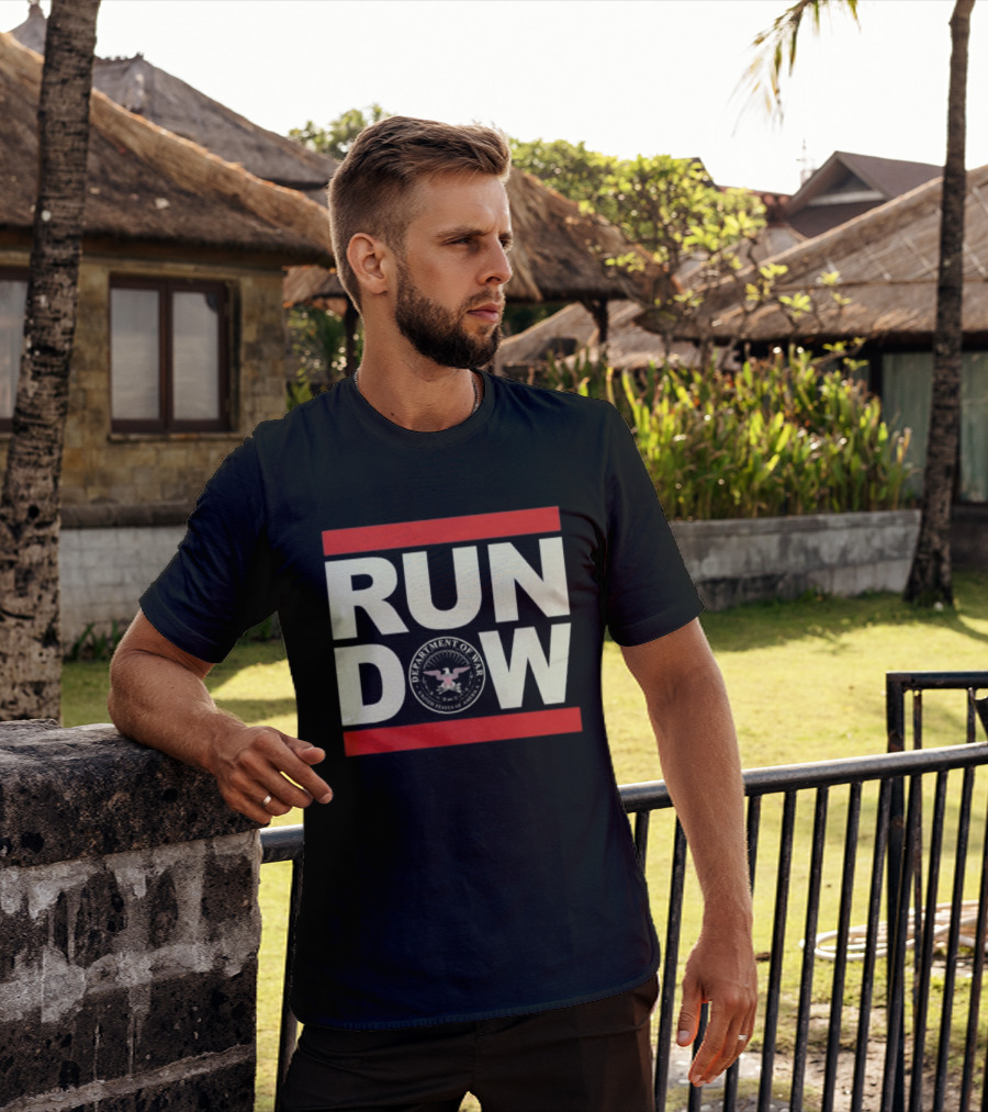 RUN DOW Department Of War Trump Seal T-Shirt