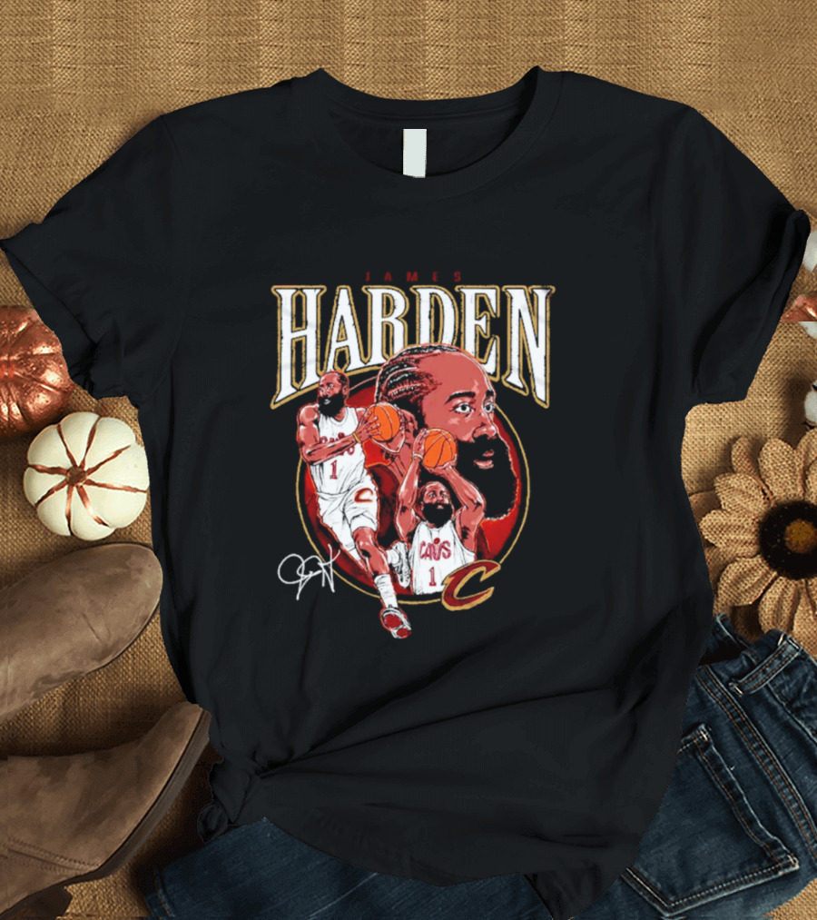 James Harden Cavs Basketball Legend Cleveland Number One T-Shirt