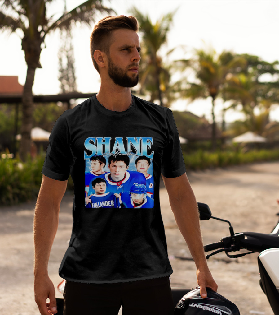 Shane Hollander Hockey Legend Heated Rivalry Lightning T-Shirt