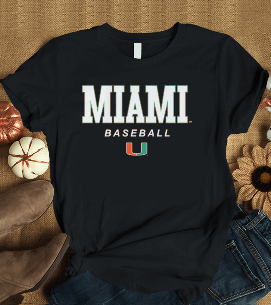 Miami Baseball Miami U Wordmark T-Shirt
