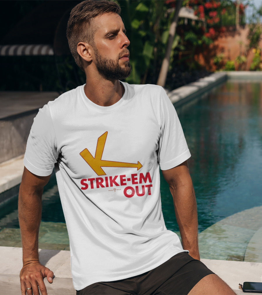 Strike Em Out Arrow CJ Beatt Baseball T-Shirt