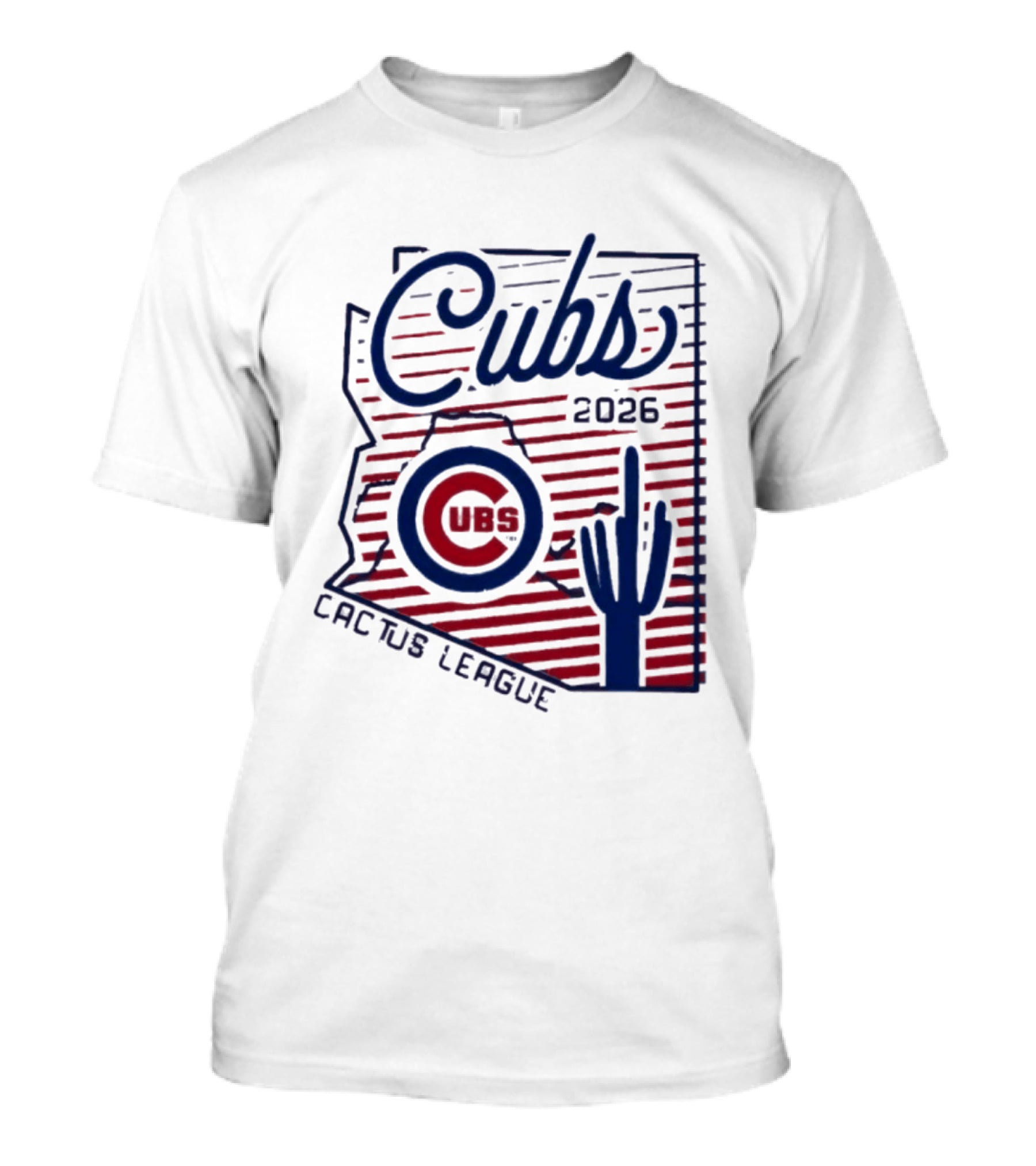 Chicago Cubs 2026 Cactus League Arizona Baseball Cactus T-Shirt