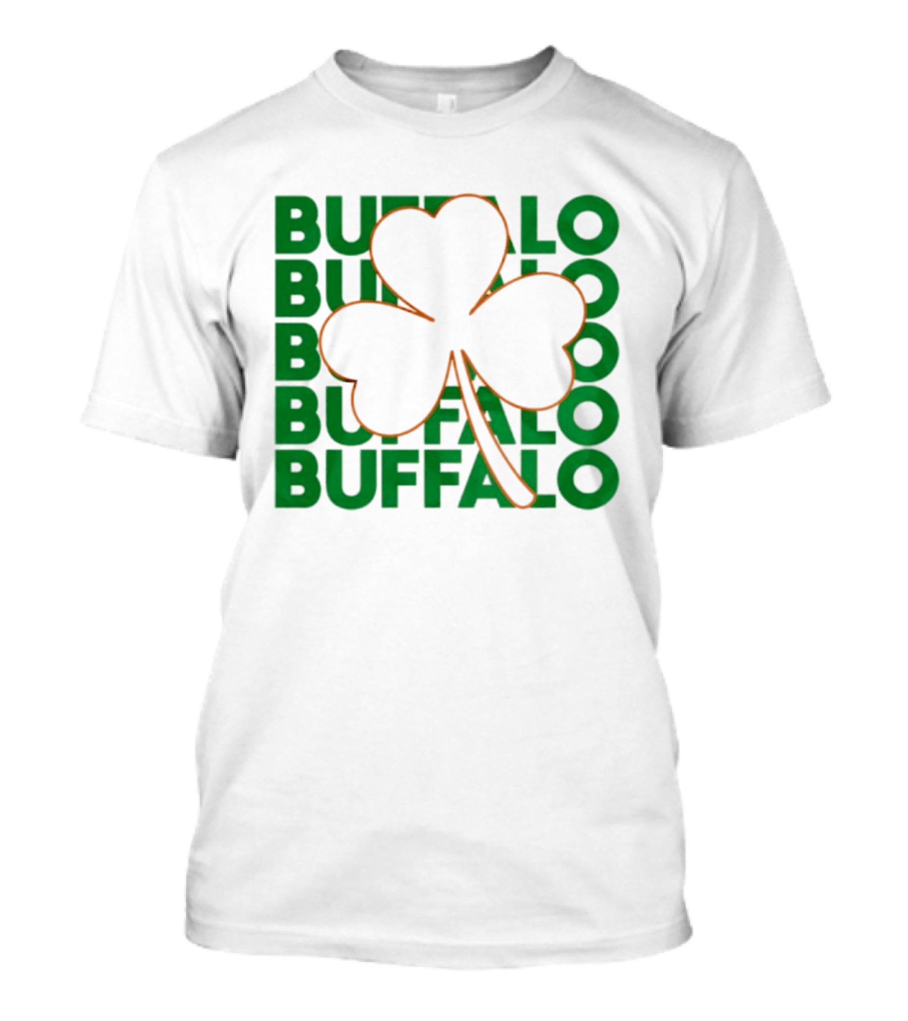 Lucky Buffalo Bills St. Patrick's Day Clover T-Shirt