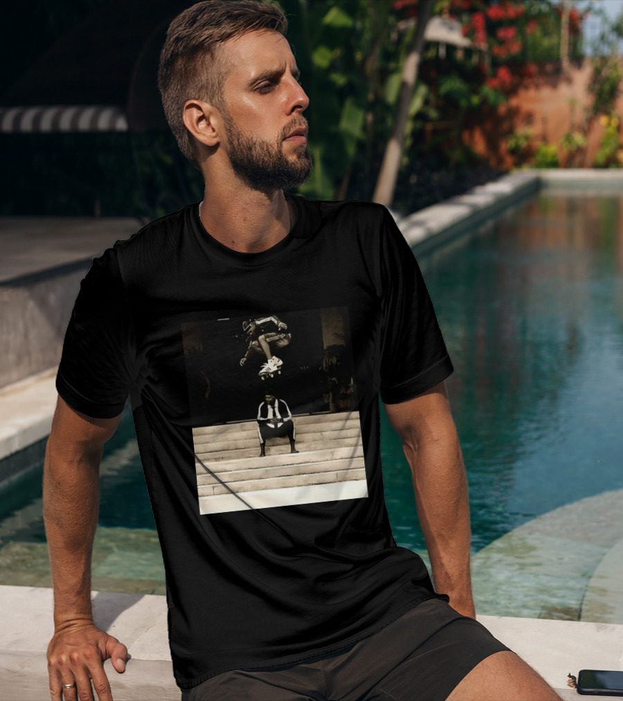 Bad MFs Tyshawn And Samuel L In Adidas Skateboard Jump Scene T-Shirt