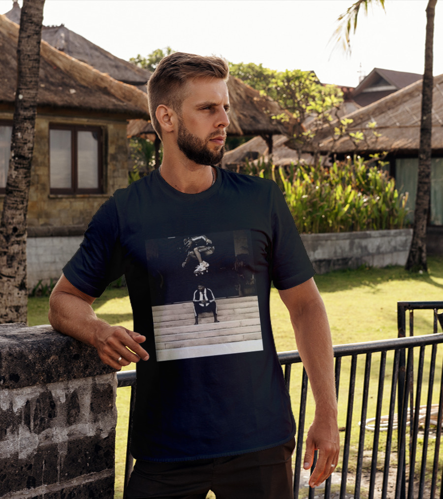 Bad MFs Tyshawn And Samuel L In Adidas Skateboard Jump Scene T-Shirt