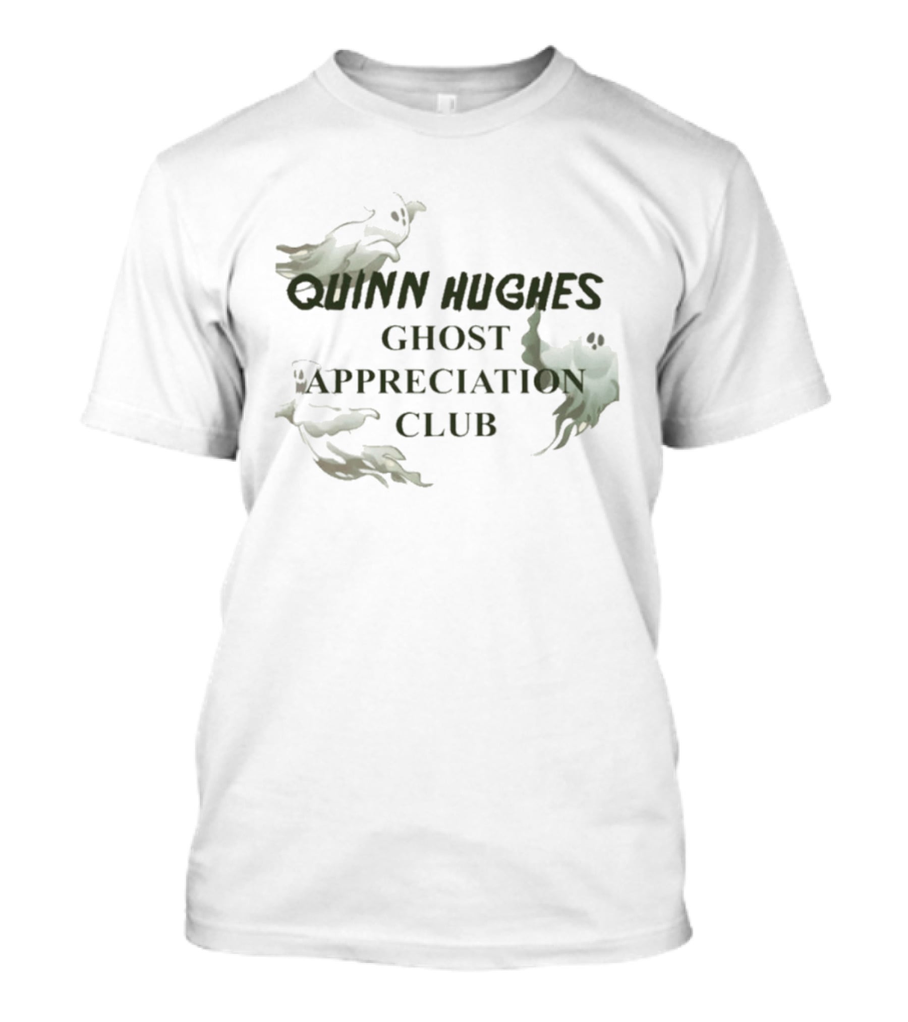 Quinn Hughes Ghost Appreciation Club T-Shirt