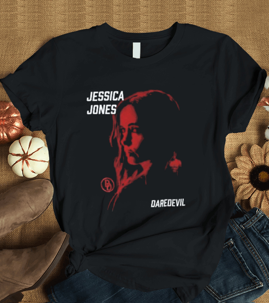 Jessica Jones Daredevil Season 2 Matt Murdock Red Shadow Face T-Shirt