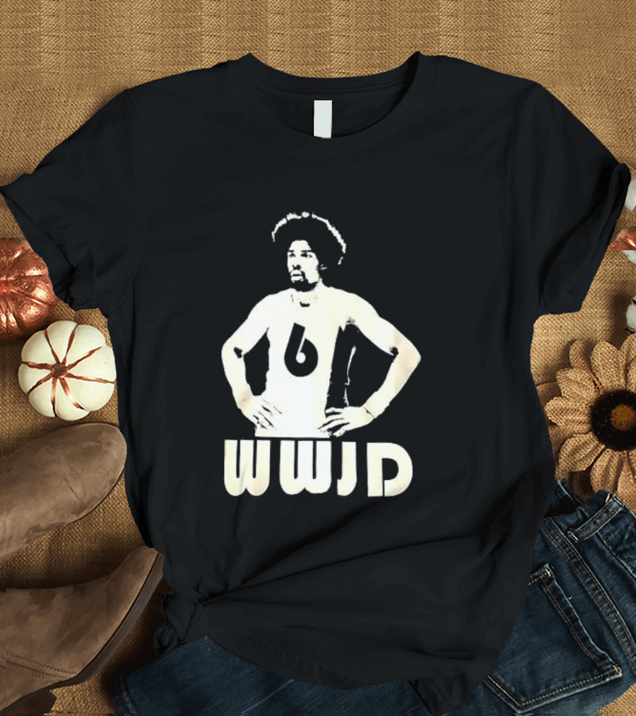 Julius Erving Number 6 WWJD What Would Julius Do T-Shirt