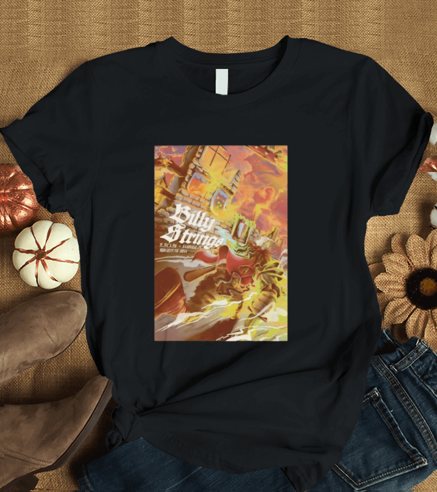 Billy Strings Bridgestone Arena Nashville TN February 20 2026 Castle Fire Fantasy T-Shirt