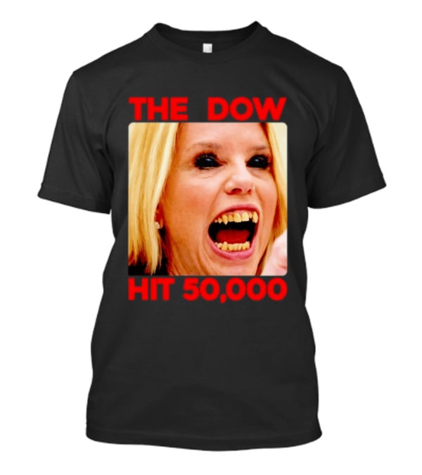 The Dow Hit 50000 Teeth Blonde Woman T-Shirt