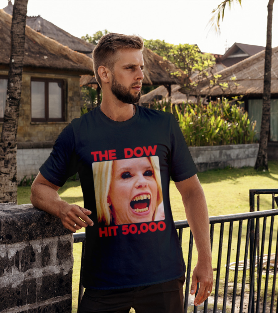 The Dow Hit 50000 Teeth Blonde Woman T-Shirt