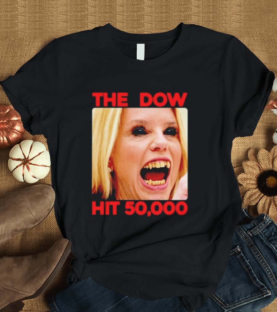 The Dow Hit 50000 Teeth Blonde Woman T-Shirt