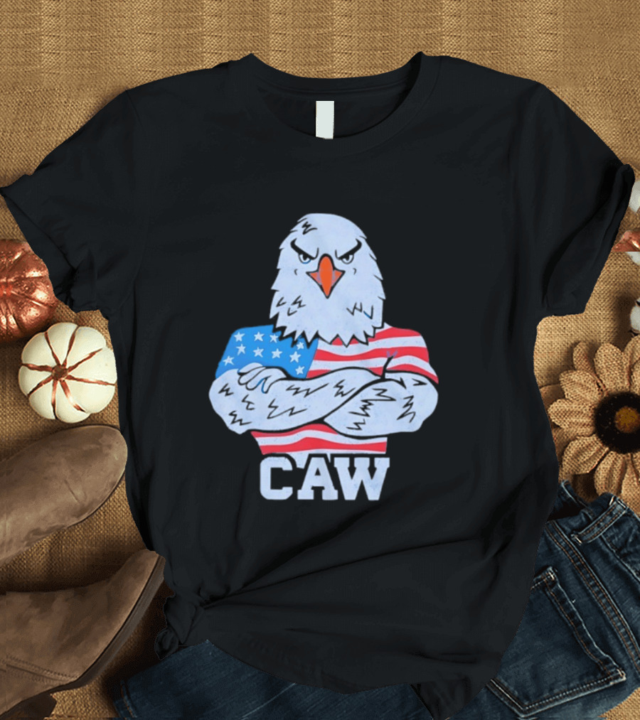 Eagle Caw American Flag Stars And Stripes T-Shirt