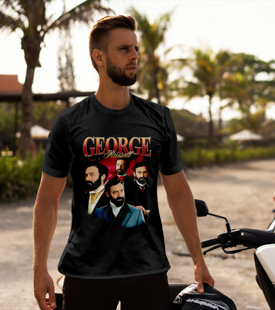 GEORGE Russell Vintage Style Portraits T-Shirt