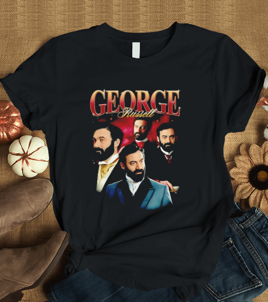 GEORGE Russell Vintage Style Portraits T-Shirt