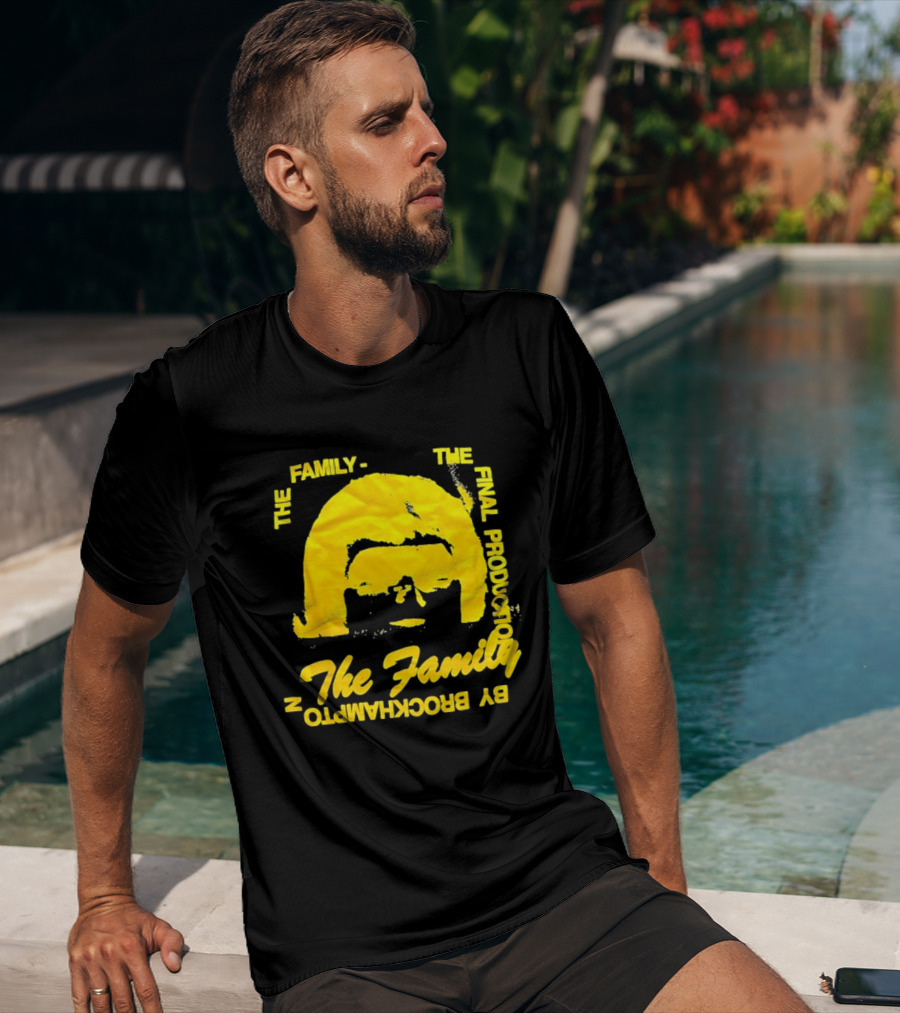 The Family The Final Production By Brockhampton Face Silhouette Yellow T-Shirt