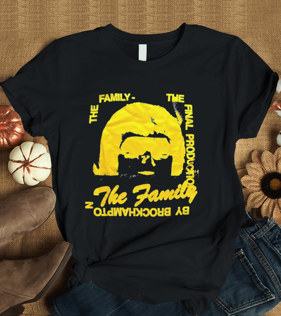 The Family The Final Production By Brockhampton Face Silhouette Yellow T-Shirt