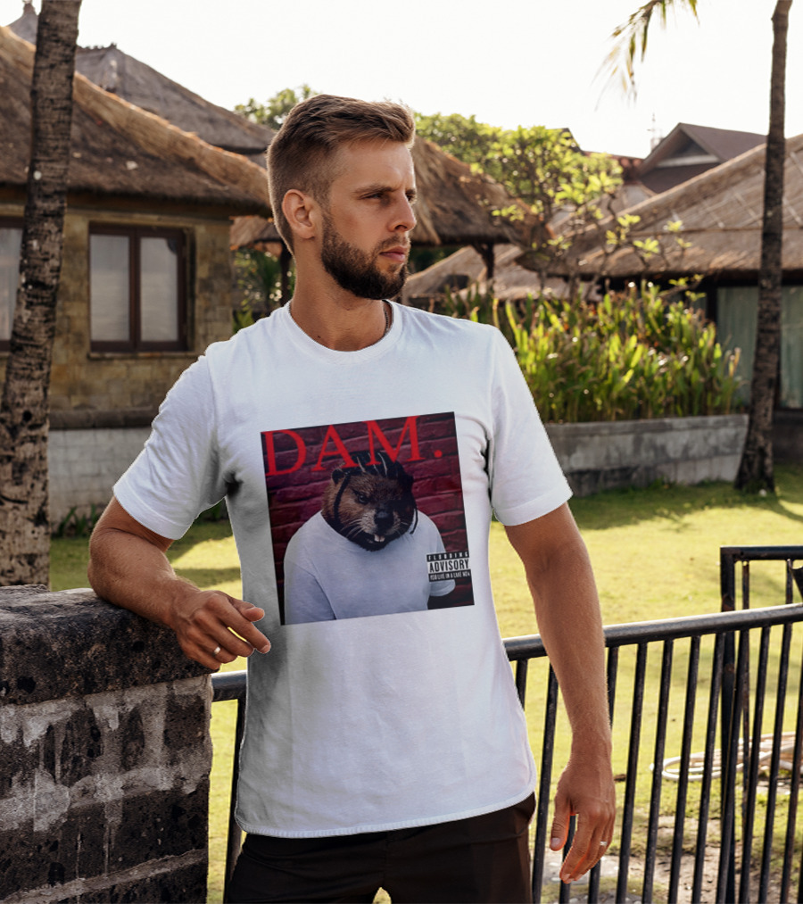 DAM Beavrick Logmar Flooding You Live In A Lake New T-Shirt