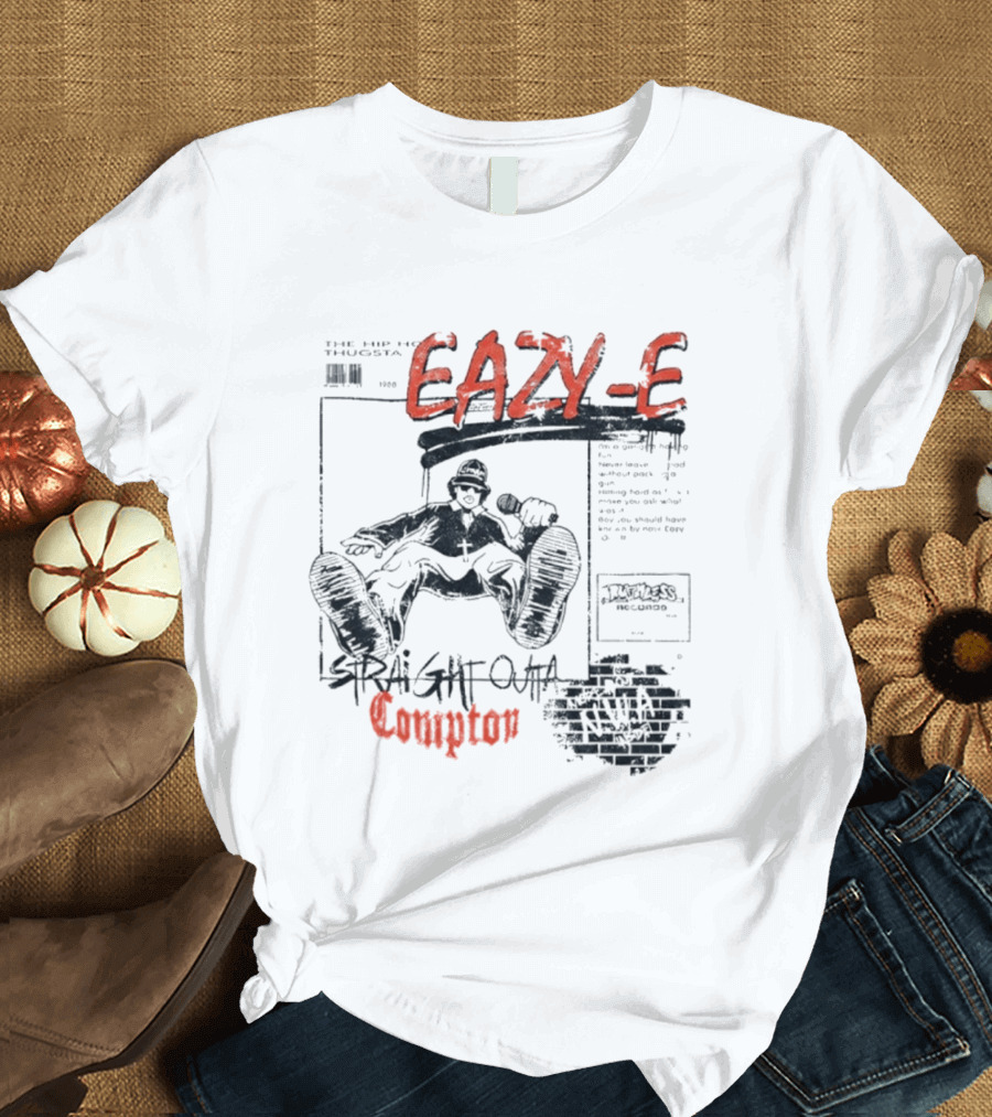 Eazy E Straight Outta Compton NWA Hip Hop Thugsta The Ruthless Villain T-Shirt