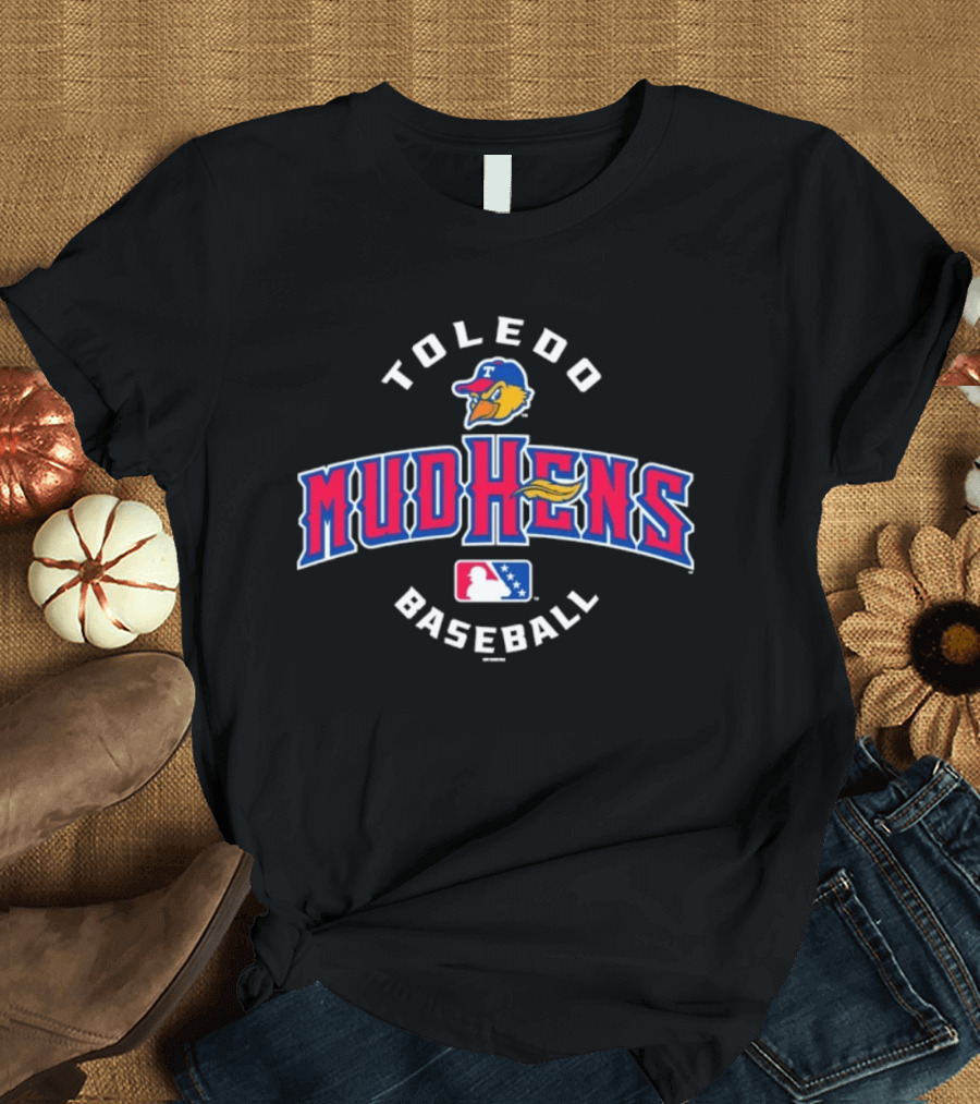 Toledo Mud Hens Baseball Team Logo With Jabari T-Shirt