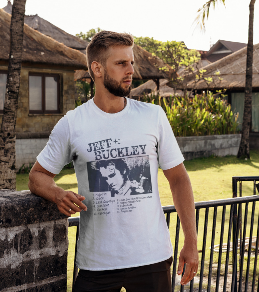 Jeff Buckley Mojo Pin Grace Last Goodbye Lover Hallelujah Eternal Life Dream Brother T-Shirt