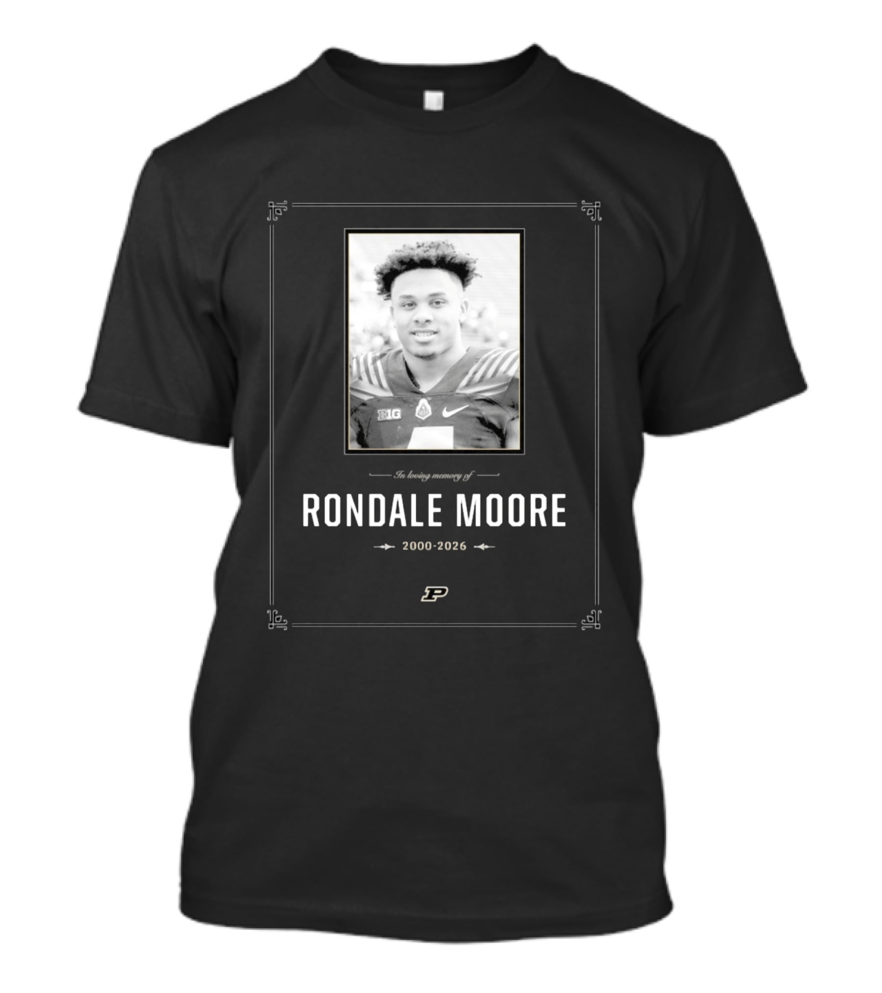 Rondale Moore Memorial 2000 2026 Purdue Football T-Shirt