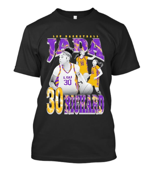 LSU Basketball Jada Richard 30 LSU Tigers Retro 90s T-Shirt
