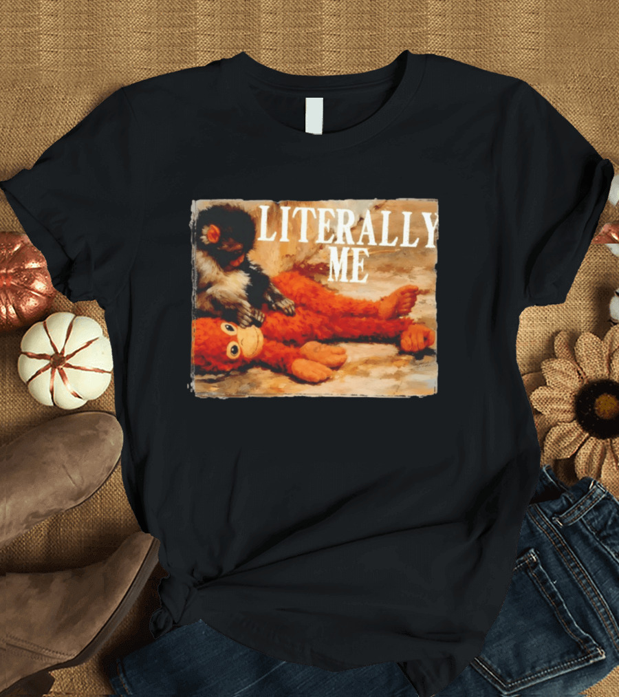 Literally Me Monkey Punch Panchi Kun Plush Relaxing T-Shirt