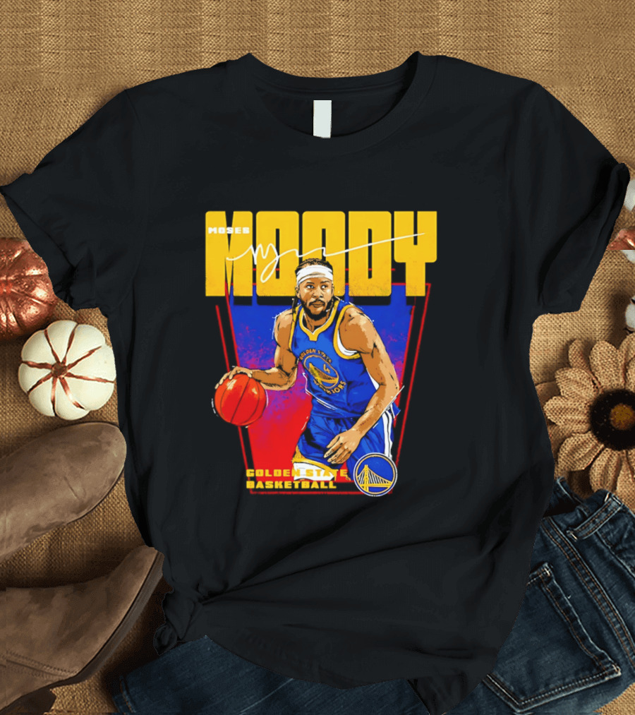 Moses Moody Golden State Warriors Basketball T-Shirt