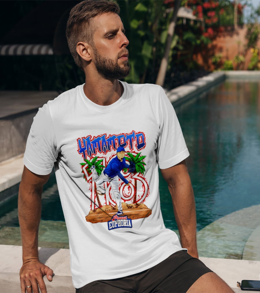 Yamamoto 103 Euphoria Hand Drawn Dodgers T-Shirt