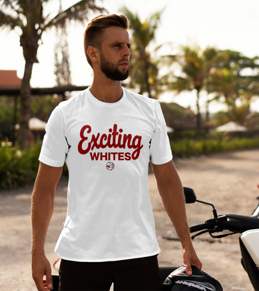 Exciting Whites Nebraska Basketball T-Shirt