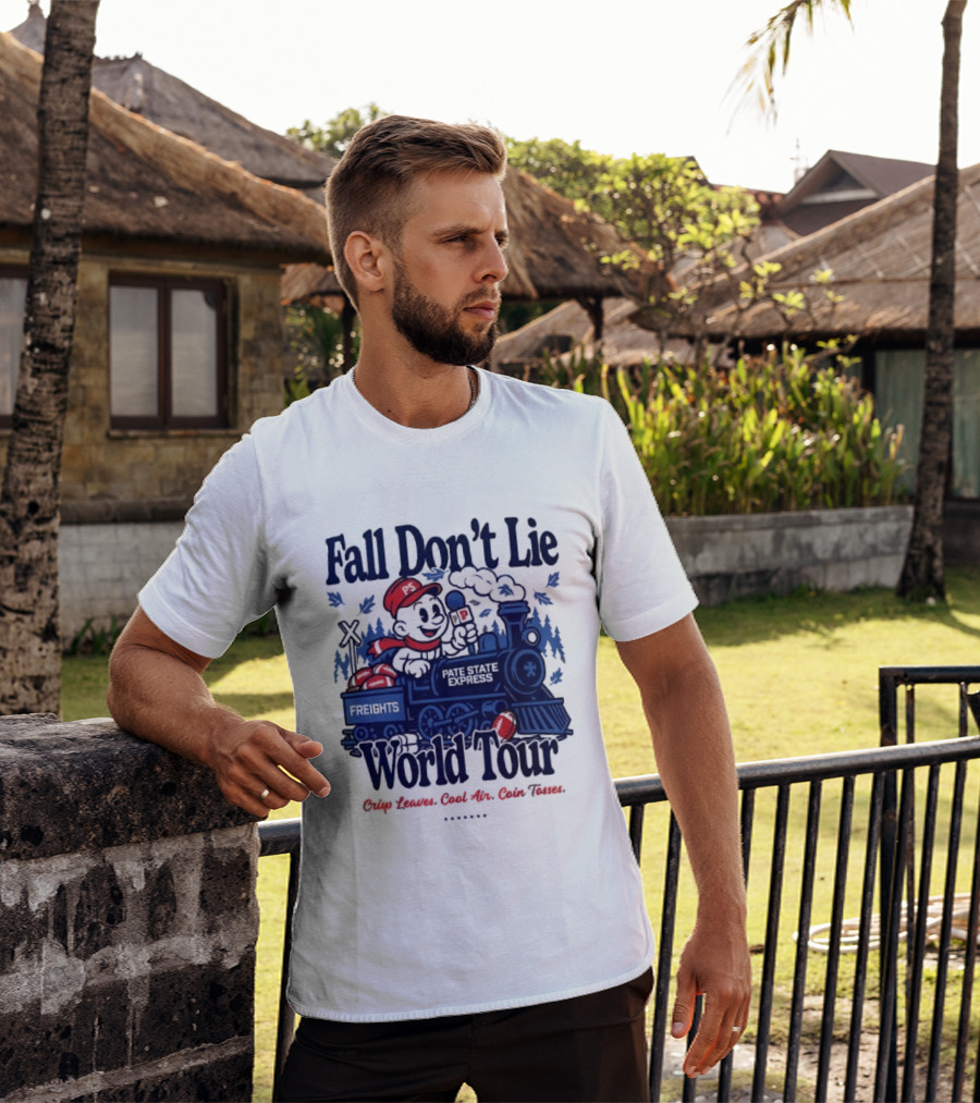 Fall Don't Lie World Tour Freight Train Cross Country Express Morning Edition T-Shirt
