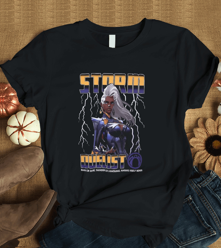 Storm Duelist Rain Or Shine Thunder Or Lightning Nature Itself Bends T-Shirt