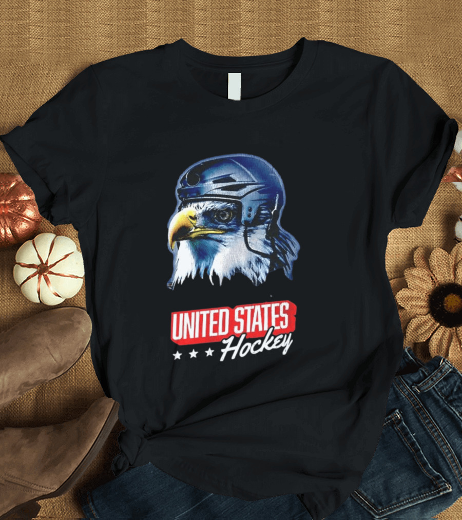 United States Hockey Eagle Milano Cortina 2026 Winter Olympics T-Shirt