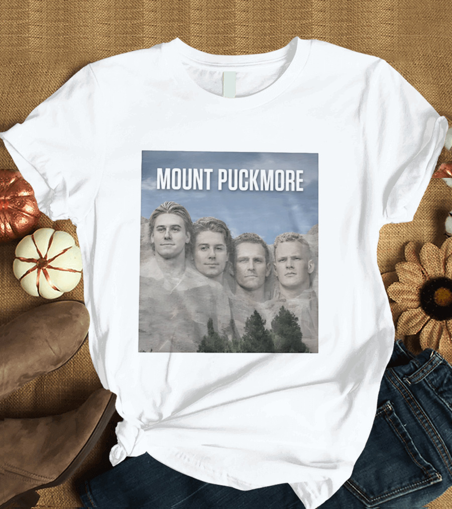 Mount Puckmore USA Hockey Champs Iconic Faces T-Shirt