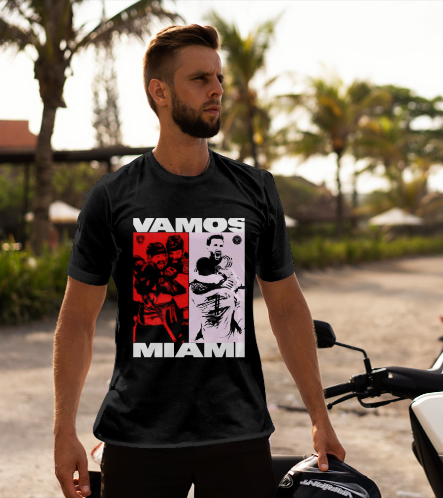 Vamos Miami Soccer Team Celebration Iconic Moments T-Shirt