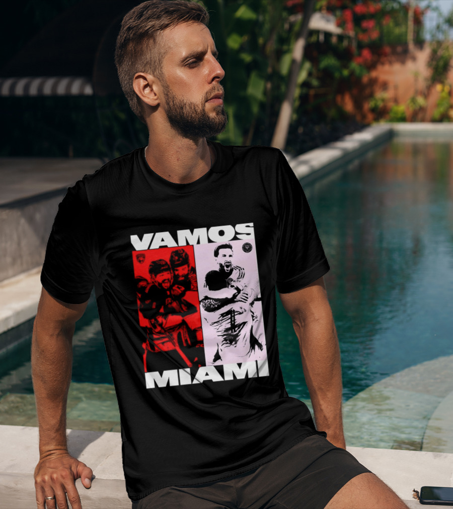 Vamos Miami Soccer Team Celebration Iconic Moments T-Shirt