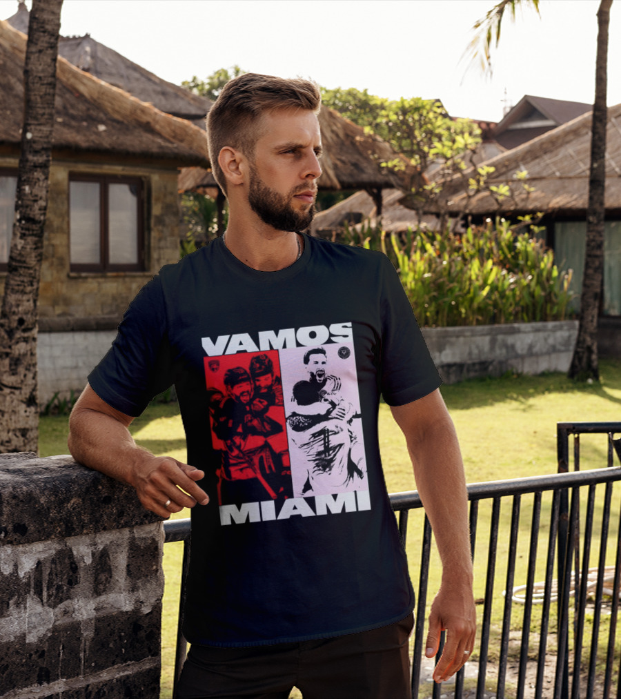 Vamos Miami Soccer Team Celebration Iconic Moments T-Shirt