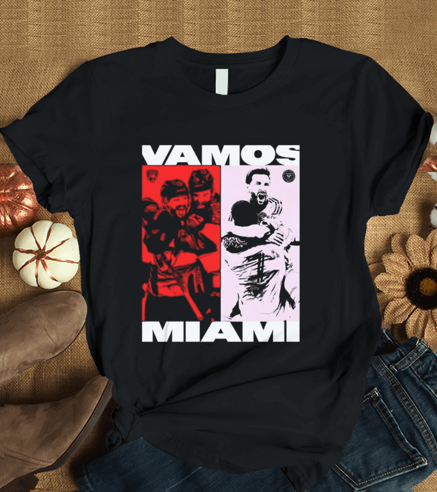 Vamos Miami Soccer Team Celebration Iconic Moments T-Shirt