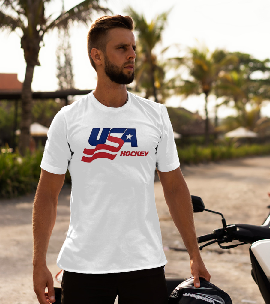 USA Hockey Flag Team Ice T-Shirt