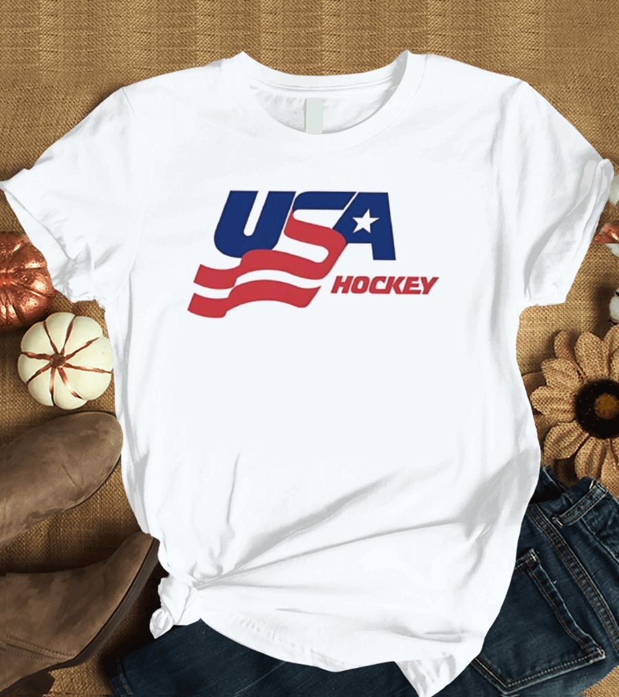 USA Hockey Flag Team Ice T-Shirt