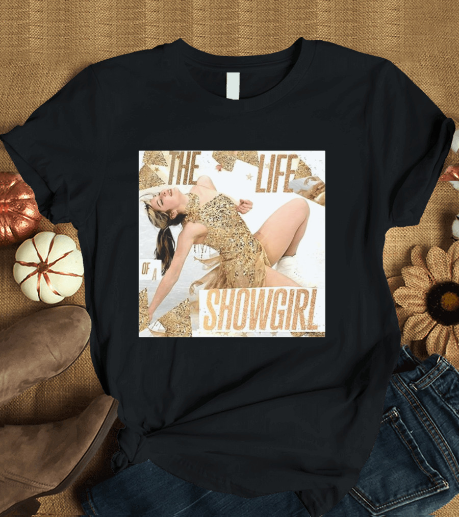 The Life Of A Showgirl Alysa Liu Glamorous Gold Costume Performance T-Shirt
