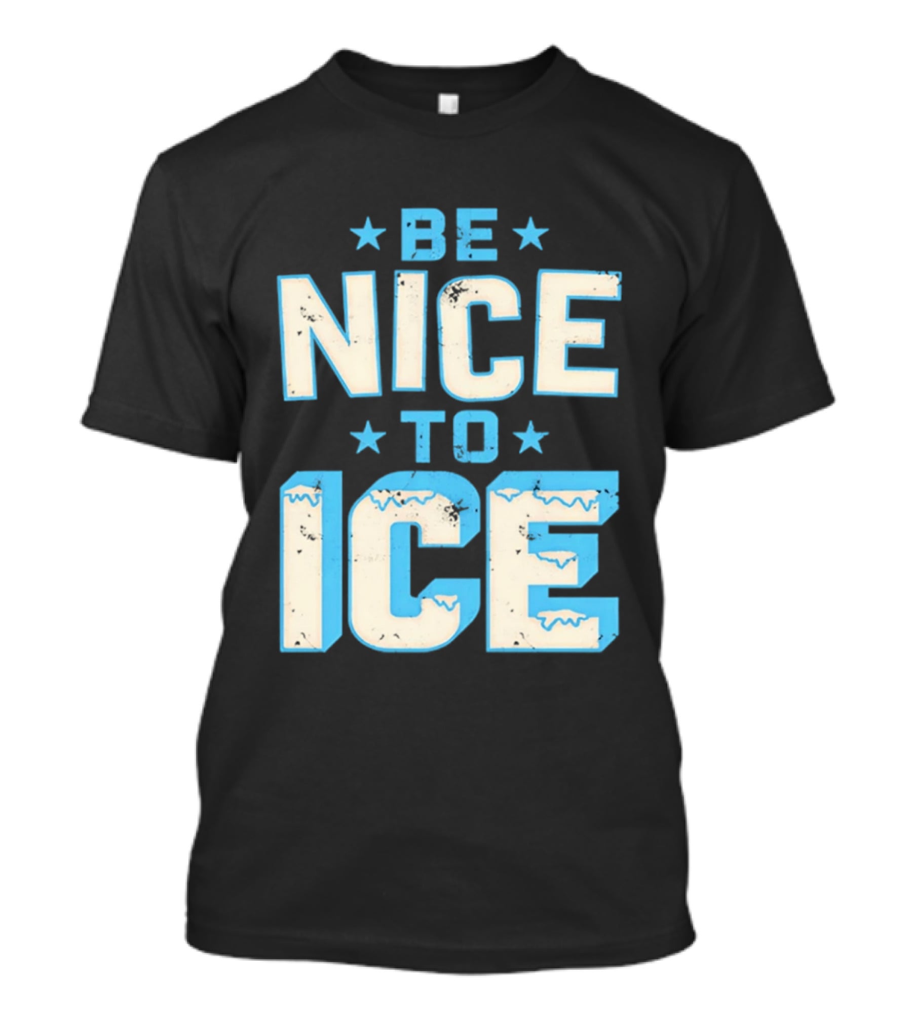 Be Nice To Ice Snowflake Star T-Shirt
