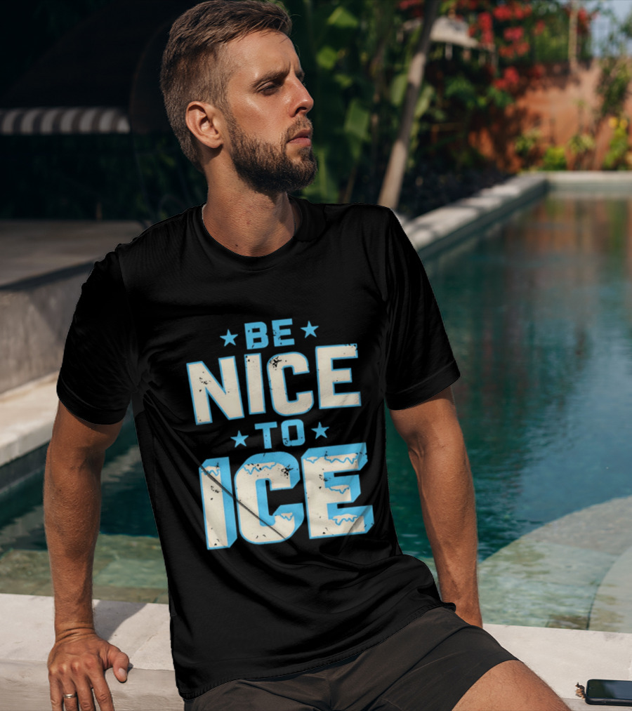 Be Nice To Ice Snowflake Star T-Shirt