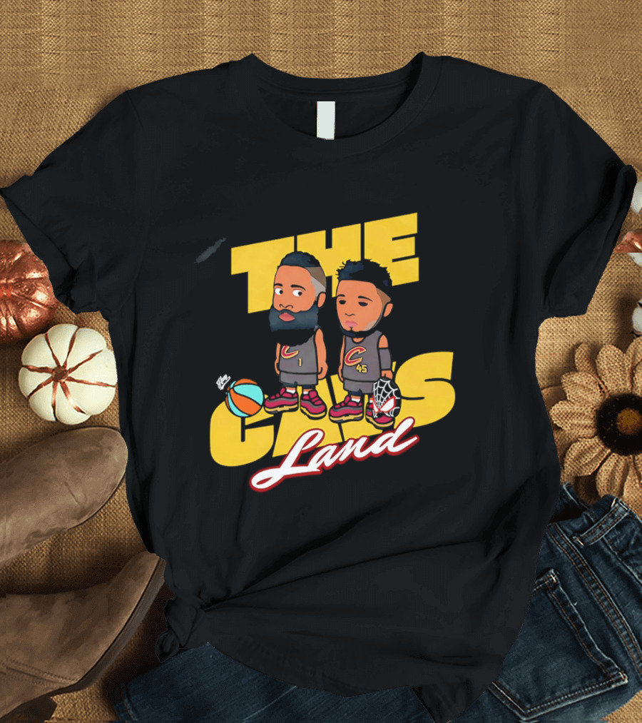The Cavs Land Cleveland Cavaliers Cartoon Beard Spida T-Shirt