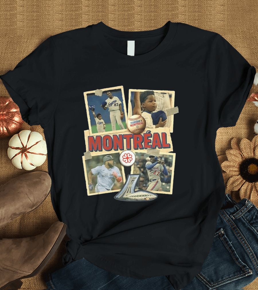 Montréal Expos Vladimir Guerrero Sr. Jr. Baseball Legends Fabriqué A Montreal T-Shirt